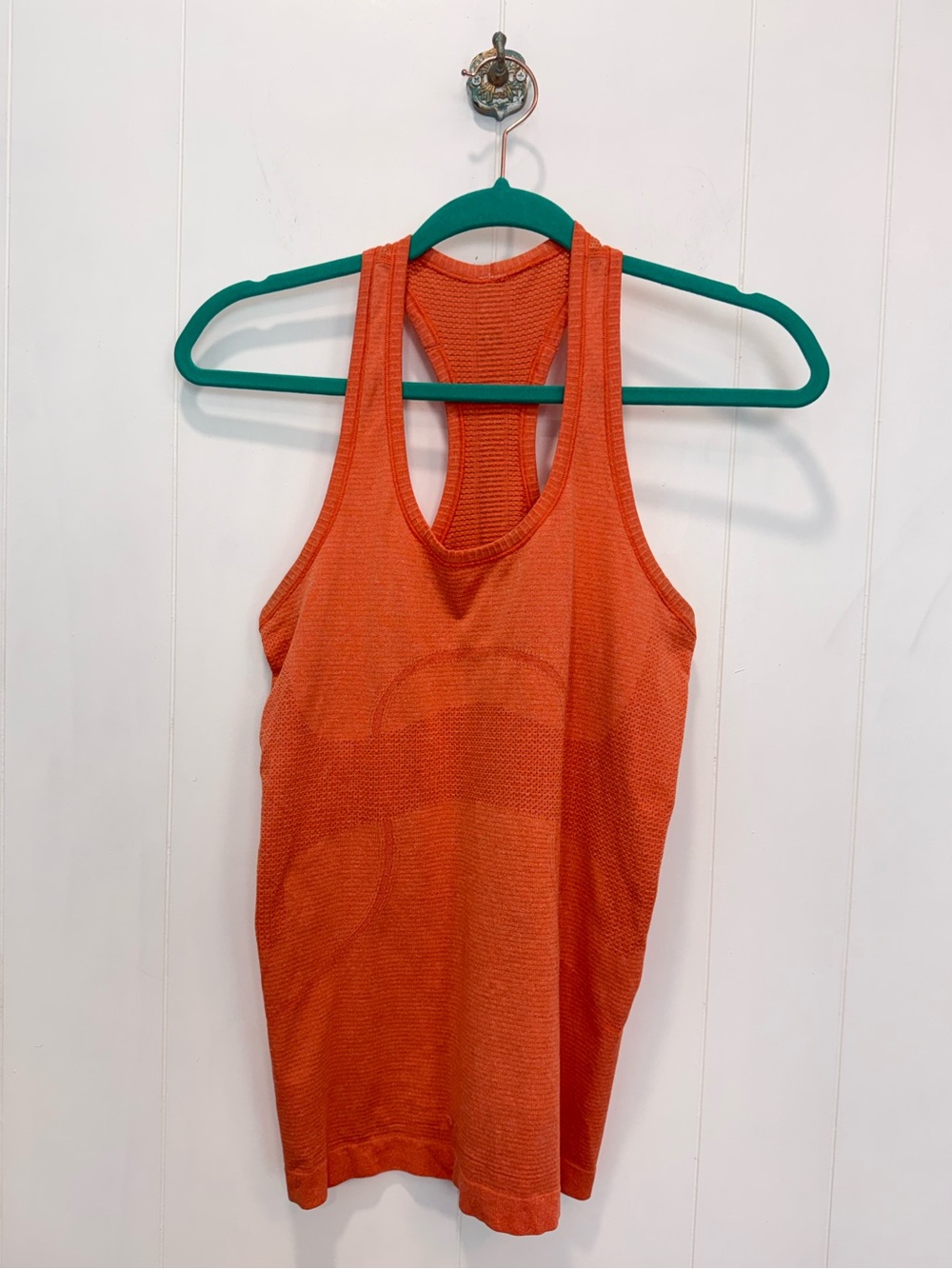 Lululemon Orange Swiftly Tech Racerback Workout Top Size 6